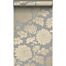 wallpaper flowers taupe and shiny bronze