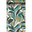 eco texture non-woven wallpaper tropical leaves teal and teal