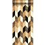 non-woven wallpaper XXL grasscloth in graphic motif dark brown and beige