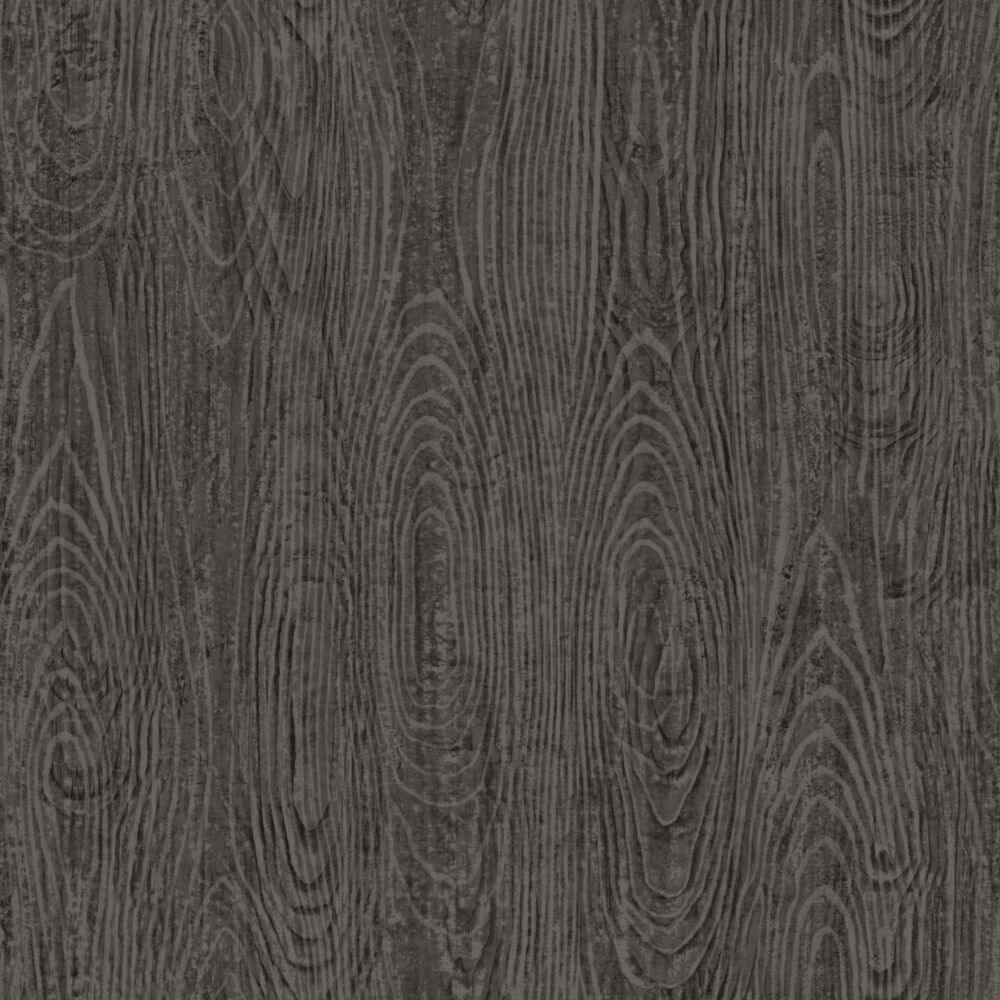 wallpaper wooden planks with wood grain dark gray - wallpaper