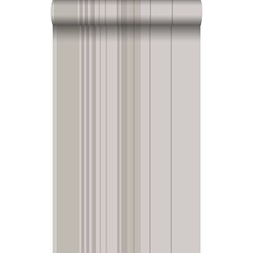 wallpaper stripes taupe and gray