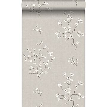 wallpaper blossom taupe