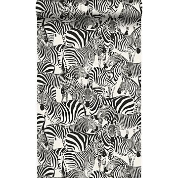 wallpaper zebras black and white