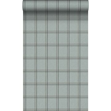 eco texture non-woven wallpaper rhombus motif greyish blue