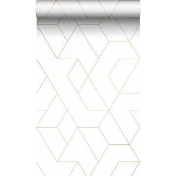 wallpaper graphic lines white and gold