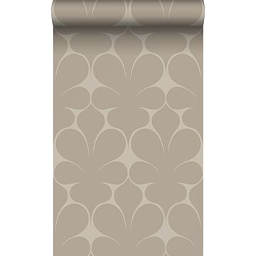 wallpaper geometric shapes beige