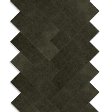 self-adhesive eco-leather tiles herring bone pattern olive green
